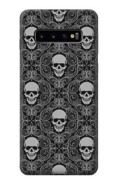 S2371 Skull Vintage Monochrome Pattern Case Cover Custodia per Samsung Galaxy S10