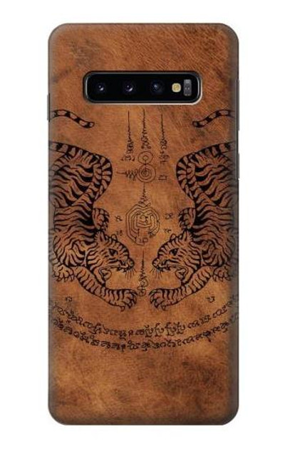 S3209 Sak Yant Twin Tiger Case Cover Custodia per Samsung Galaxy S10