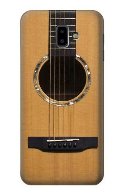 S0057 Acoustic Guitar Case Cover Custodia per Samsung Galaxy J6+ (2018), J6 Plus (2018)