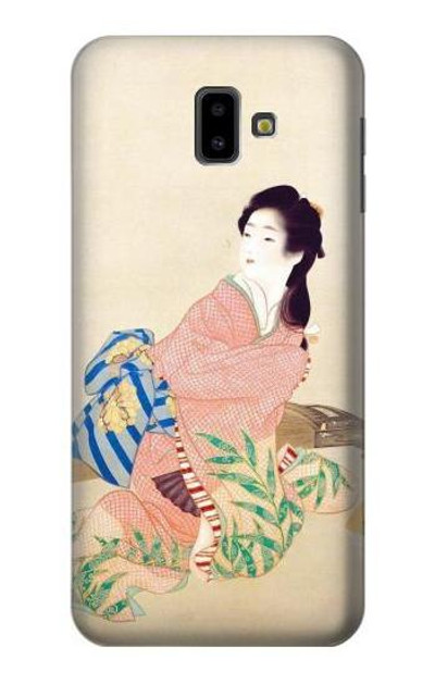 S0889 Japan Art Kimono Case Cover Custodia per Samsung Galaxy J6+ (2018), J6 Plus (2018)