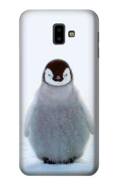 S1075 Penguin Ice Case Cover Custodia per Samsung Galaxy J6+ (2018), J6 Plus (2018)