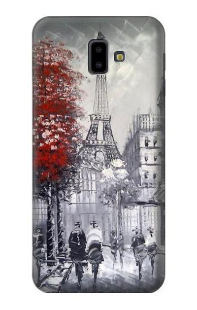 S1295 Eiffel Painting of Paris Case Cover Custodia per Samsung Galaxy J6+ (2018), J6 Plus (2018)