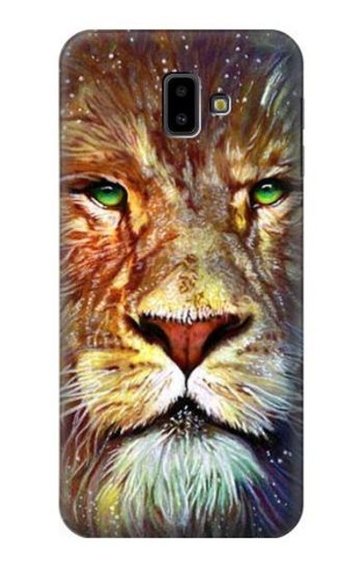 S1354 Lion Case Cover Custodia per Samsung Galaxy J6+ (2018), J6 Plus (2018)