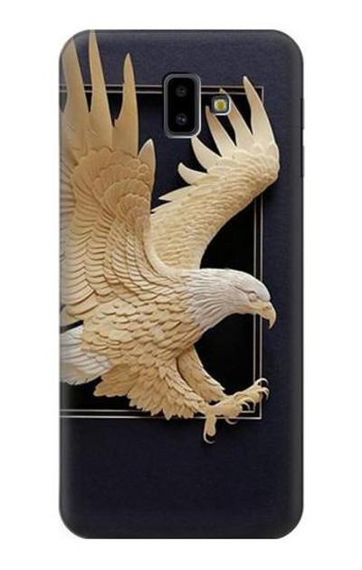 S1383 Paper Sculpture Eagle Case Cover Custodia per Samsung Galaxy J6+ (2018), J6 Plus (2018)