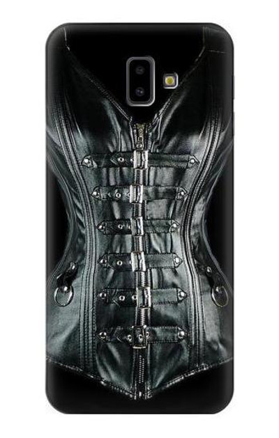 S1639 Gothic Corset Black Case Cover Custodia per Samsung Galaxy J6+ (2018), J6 Plus (2018)