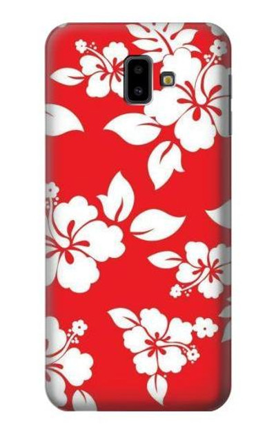 S1949 Hawaiian Hibiscus Pattern Case Cover Custodia per Samsung Galaxy J6+ (2018), J6 Plus (2018)