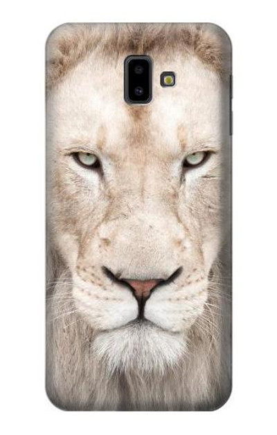 S2399 White Lion Face Case Cover Custodia per Samsung Galaxy J6+ (2018), J6 Plus (2018)