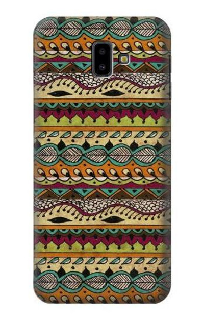 S2860 Aztec Boho Hippie Pattern Case Cover Custodia per Samsung Galaxy J6+ (2018), J6 Plus (2018)