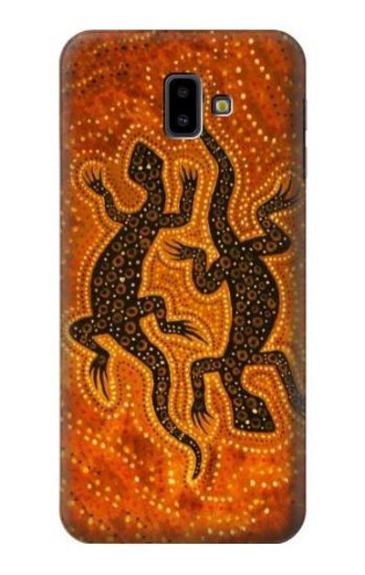 S2901 Lizard Aboriginal Art Case Cover Custodia per Samsung Galaxy J6+ (2018), J6 Plus (2018)