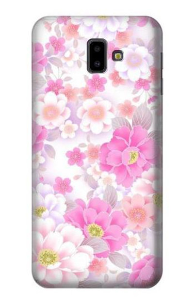 S3036 Pink Sweet Flower Flora Case Cover Custodia per Samsung Galaxy J6+ (2018), J6 Plus (2018)