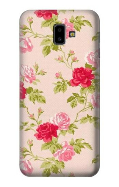 S3037 Pretty Rose Cottage Flora Case Cover Custodia per Samsung Galaxy J6+ (2018), J6 Plus (2018)