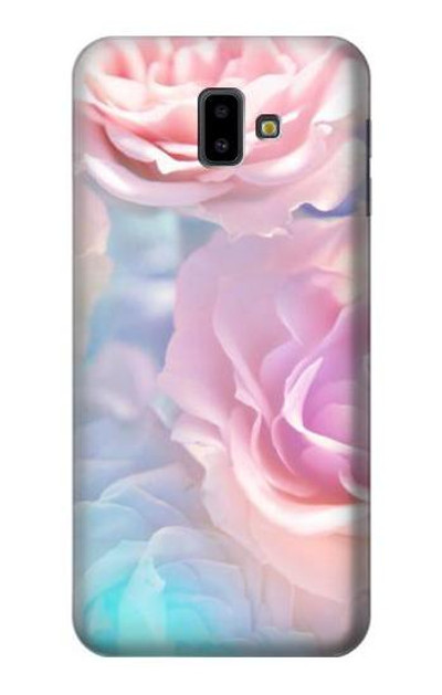 S3050 Vintage Pastel Flowers Case Cover Custodia per Samsung Galaxy J6+ (2018), J6 Plus (2018)