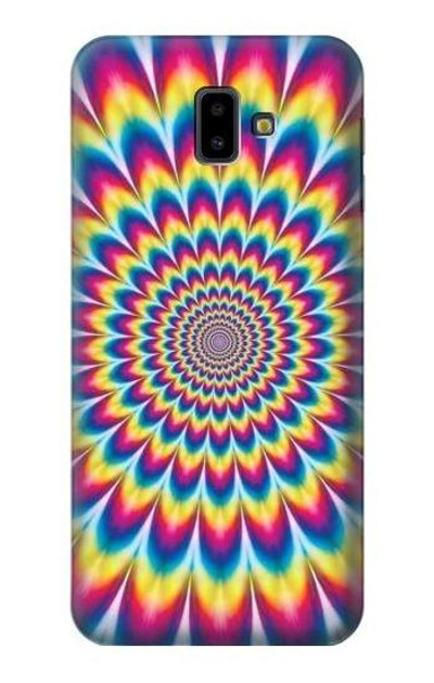 S3162 Colorful Psychedelic Case Cover Custodia per Samsung Galaxy J6+ (2018), J6 Plus (2018)