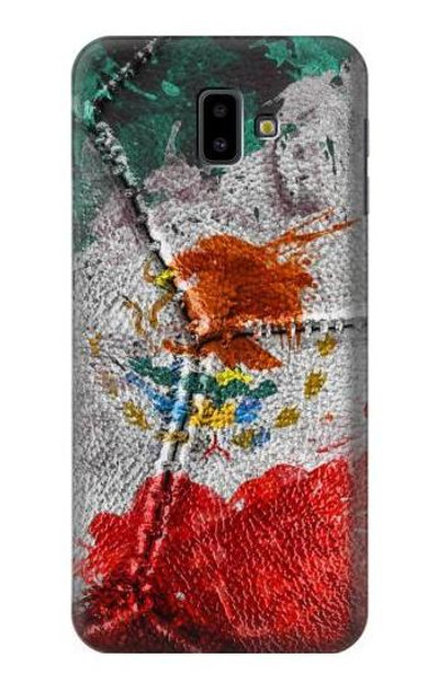 S3314 Mexico Flag Vinatage Foorball Graphic Case Cover Custodia per Samsung Galaxy J6+ (2018), J6 Plus (2018)