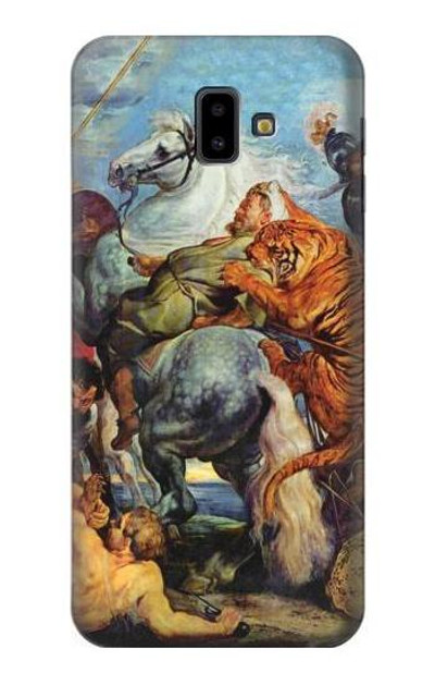 S3331 Peter Paul Rubens Tiger und Lowenjagd Case Cover Custodia per Samsung Galaxy J6+ (2018), J6 Plus (2018)