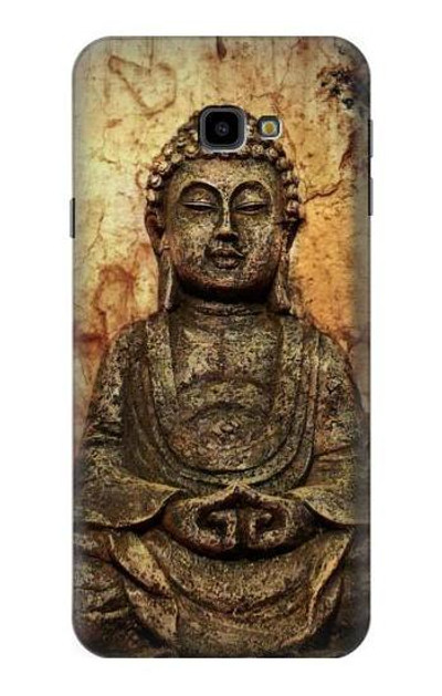 S0344 Buddha Rock Carving Case Cover Custodia per Samsung Galaxy J4+ (2018), J4 Plus (2018)