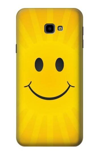 S1146 Yellow Sun Smile Case Cover Custodia per Samsung Galaxy J4+ (2018), J4 Plus (2018)