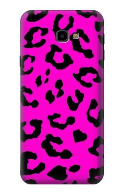 S1850 Pink Leopard Pattern Case Cover Custodia per Samsung Galaxy J4+ (2018), J4 Plus (2018)