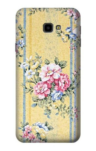 S2229 Vintage Flowers Case Cover Custodia per Samsung Galaxy J4+ (2018), J4 Plus (2018)