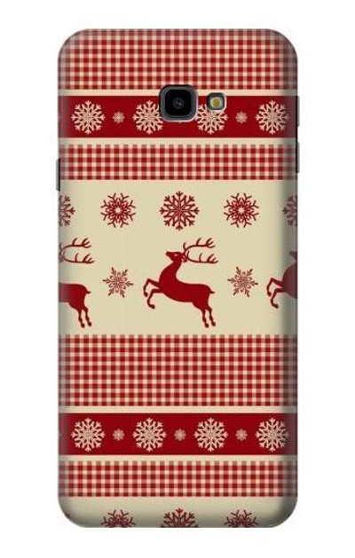 S2310 Christmas Snow Reindeers Case Cover Custodia per Samsung Galaxy J4+ (2018), J4 Plus (2018)