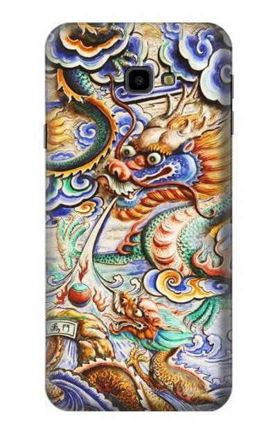 S2584 Traditional Chinese Dragon Art Case Cover Custodia per Samsung Galaxy J4+ (2018), J4 Plus (2018)