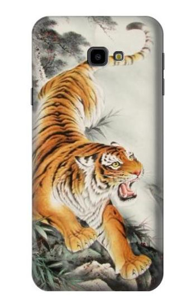 S2751 Chinese Tiger Brush Painting Case Cover Custodia per Samsung Galaxy J4+ (2018), J4 Plus (2018)