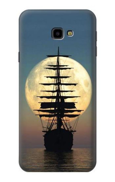 S2897 Pirate Ship Moon Night Case Cover Custodia per Samsung Galaxy J4+ (2018), J4 Plus (2018)