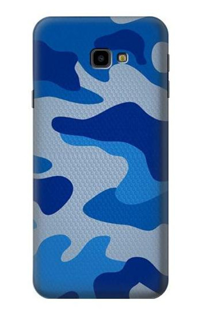 S2958 Army Blue Camo Camouflage Case Cover Custodia per Samsung Galaxy J4+ (2018), J4 Plus (2018)