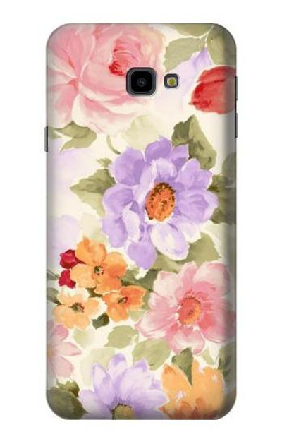 S3035 Sweet Flower Painting Case Cover Custodia per Samsung Galaxy J4+ (2018), J4 Plus (2018)