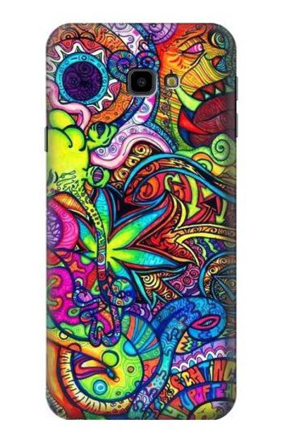 S3255 Colorful Art Pattern Case Cover Custodia per Samsung Galaxy J4+ (2018), J4 Plus (2018)