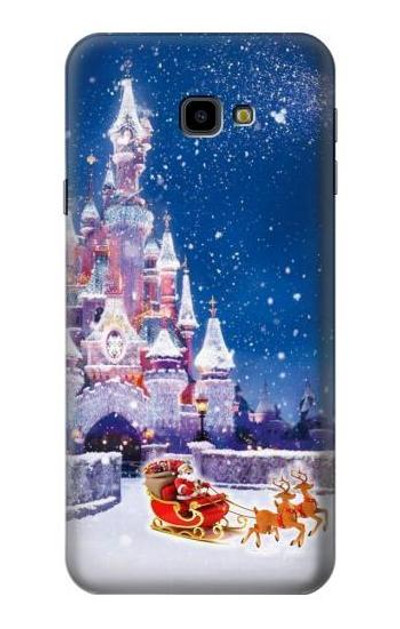 S3282 Santa Xmas Castle Case Cover Custodia per Samsung Galaxy J4+ (2018), J4 Plus (2018)