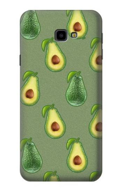 S3285 Avocado Fruit Pattern Case Cover Custodia per Samsung Galaxy J4+ (2018), J4 Plus (2018)