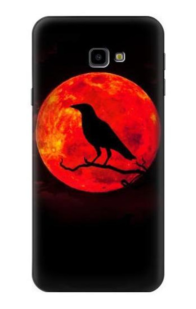 S3328 Crow Red Moon Case Cover Custodia per Samsung Galaxy J4+ (2018), J4 Plus (2018)