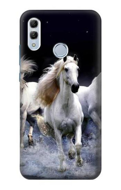S0246 White Horse Case Cover Custodia per Huawei Honor 10 Lite, Huawei P Smart 2019