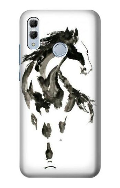 S1031 Horse Paintbrush Case Cover Custodia per Huawei Honor 10 Lite, Huawei P Smart 2019