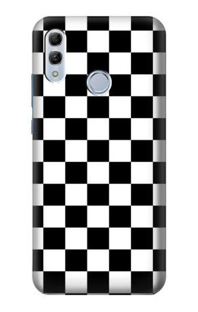 S1611 Checkerboard Chess Board Case Cover Custodia per Huawei Honor 10 Lite, Huawei P Smart 2019