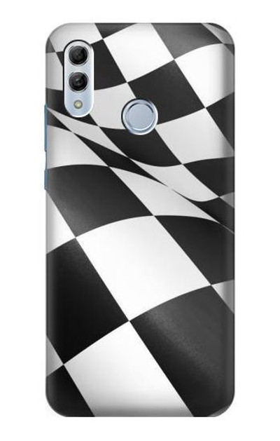 S2408 Checkered Winner Flag Case Cover Custodia per Huawei Honor 10 Lite, Huawei P Smart 2019