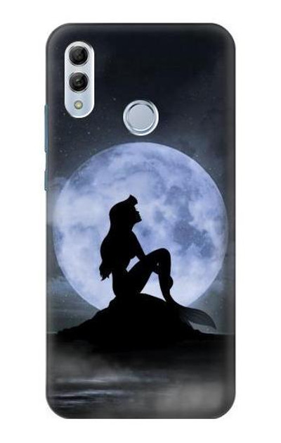 S2668 Mermaid Silhouette Moon Night Case Cover Custodia per Huawei Honor 10 Lite, Huawei P Smart 2019