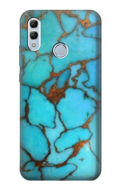 S2685 Aqua Turquoise Gemstone Graphic Printed Case Cover Custodia per Huawei Honor 10 Lite, Huawei P Smart 2019