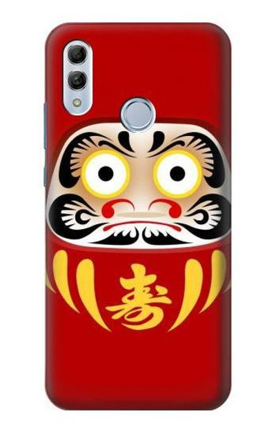 S3045 Japan Good Luck Daruma Doll Case Cover Custodia per Huawei Honor 10 Lite, Huawei P Smart 2019