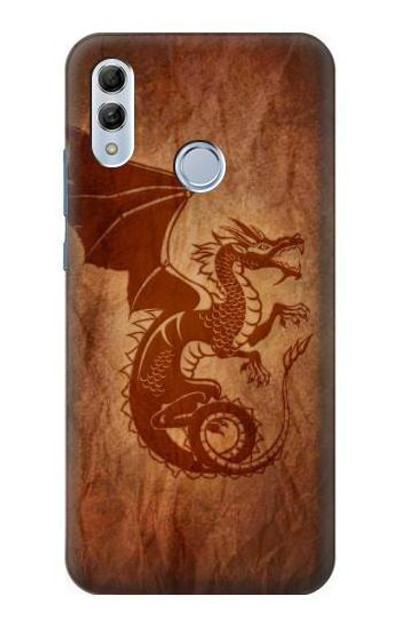 S3086 Red Dragon Tattoo Case Cover Custodia per Huawei Honor 10 Lite, Huawei P Smart 2019