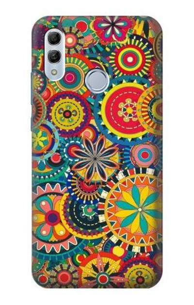 S3272 Colorful Pattern Case Cover Custodia per Huawei Honor 10 Lite, Huawei P Smart 2019