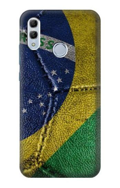 S3297 Brazil Flag Vintage Football Graphic Case Cover Custodia per Huawei Honor 10 Lite, Huawei P Smart 2019