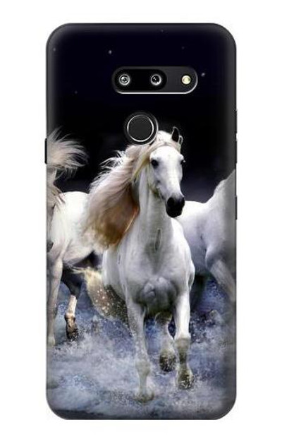 S0246 White Horse Case Cover Custodia per LG G8 ThinQ