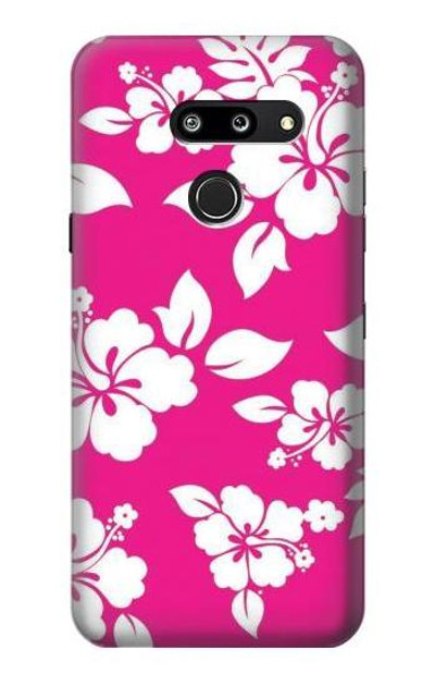 S2246 Hawaiian Hibiscus Pink Pattern Case Cover Custodia per LG G8 ThinQ