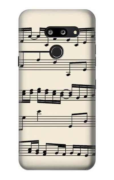 S3082 Music Sheet Case Cover Custodia per LG G8 ThinQ