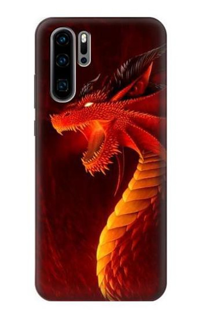 S0526 Red Dragon Case Cover Custodia per Huawei P30 Pro