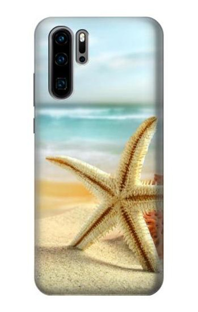 S1117 Starfish on the Beach Case Cover Custodia per Huawei P30 Pro