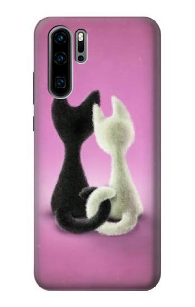 S1832 Love Cat Case Cover Custodia per Huawei P30 Pro