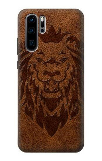 S2529 Leo Zodiac Tattoo Brown Graphic Print Case Cover Custodia per Huawei P30 Pro